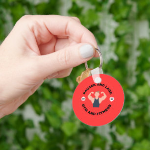 PauceK en Lage Gym & Fitness Sleutelhanger
