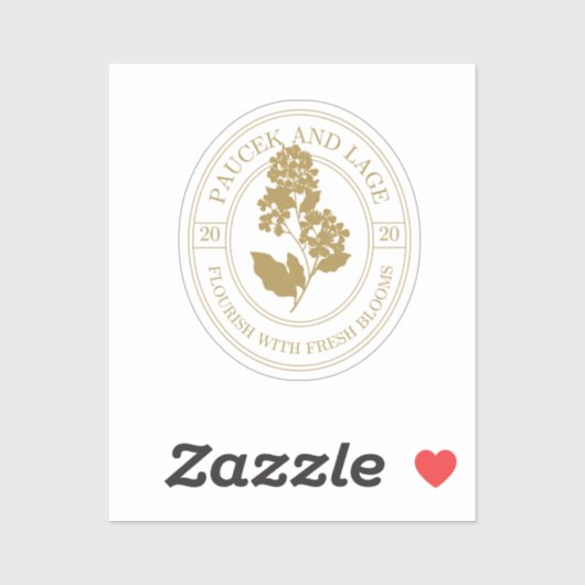 Paucek & Lage – Bloei Met Verse Bloemen Sticker (Vel)