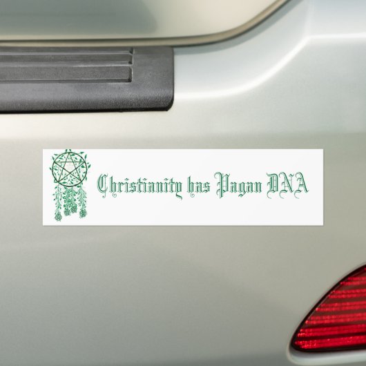 Paug, het christendom heeft Pagan DNA Bumpersticker (Op auto)