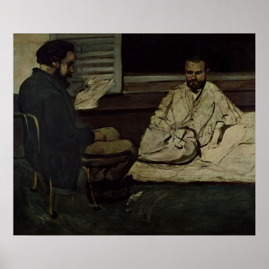 Paul Alexis die een Manuscript leest Poster (Voorkant)