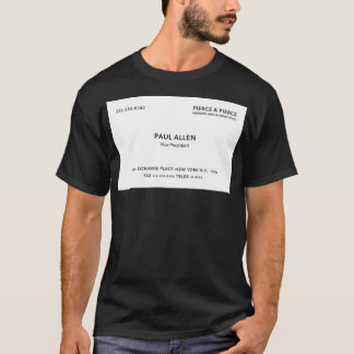 Paul Allen Business Card Sticker T-shirt
