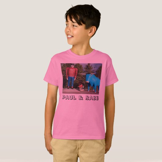 "Paul & Babe" Girls T-Shirt (Voorkant volledig)
