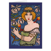 Paul Berthon - Lady met Orchids