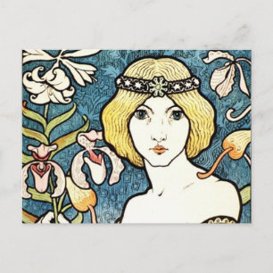 Paul Berthon Salon Des Cent Art Nouveau Briefkaart