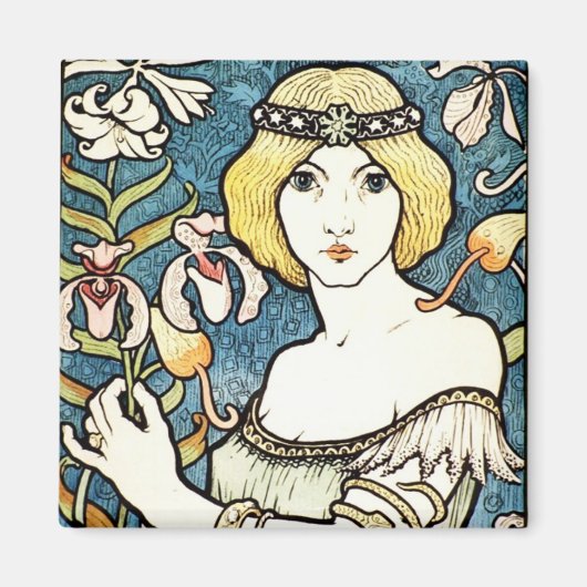 Paul Berthon Salon Des Cent Art Nouveau Magneet (Voorkant)