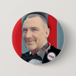 Paul Birthday Afbeelding - 60 Ronde Button 5,7 Cm