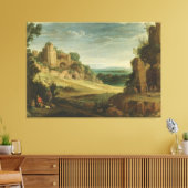 Paul Bril Landschap met een jachtpartij Canvas Afdruk (Insitu (Woonkamer))