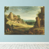 Paul Bril Landschap met een jachtpartij Canvas Afdruk (Insitu (Houten vloer))