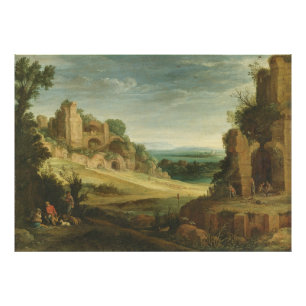 Paul Bril Landschap met een jachtpartij Foto Afdruk