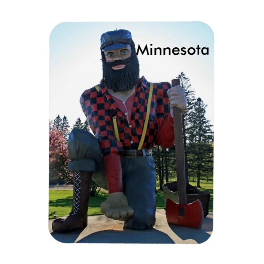 Paul Bunyan 3"x4" Photo Magnet Magneet (Verticaal)
