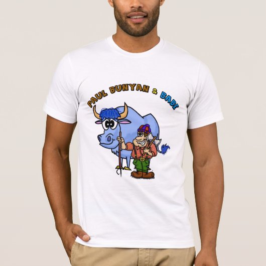 Paul Bunyan en Babe de Blue Ox T-shirt Ver. 2 (Voorkant)