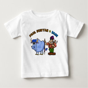 Paul Bunyan en Baby Zijne Blauwe Ox Kinderen T-Shi