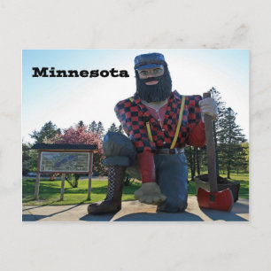 Paul Bunyan Minnesota Sourvenir Briefkaart