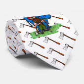 Paul Bunyan Necktie met As Stropdas (Opgerold)