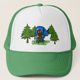 Paul Bunyan-Pet met bomen Trucker Pet