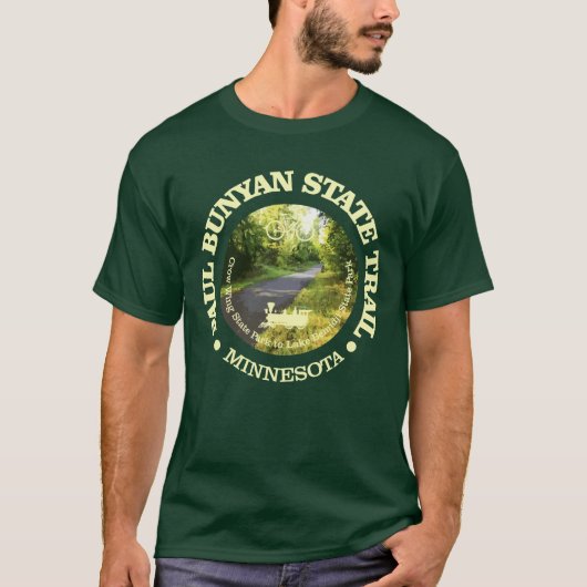 Paul Bunyan State Trail (fietsen c) T-shirt (Voorkant)