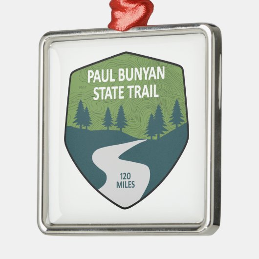 Paul Bunyan State Trail Metalen Ornament (Links)