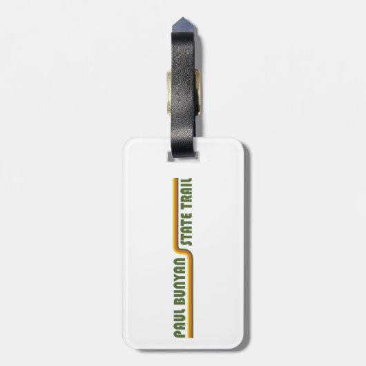 Paul Bunyan State Trail Minnesota Bagagelabel (Achterkant verticaal)