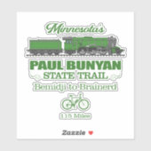 Paul Bunyan State Trail (RT2) Sticker (Vel)