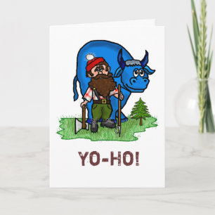 Paul Bunyan Verjaardag Kaart