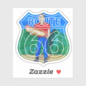 Paul Bunyon Hot Dog man op route 66 Sticker (Vel)