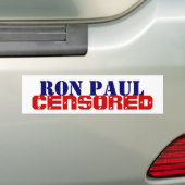 paul censuur bumpersticker (Op auto)