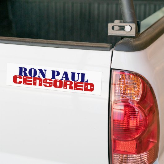 paul censuur bumpersticker (Op Truck)