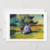 Paul Cezanne A Painter op Work impressionist art Aankondiging (Voorkant)
