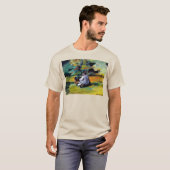 Paul Cezanne A Painter op Work impressionist art T-shirt (Voorkant volledig)