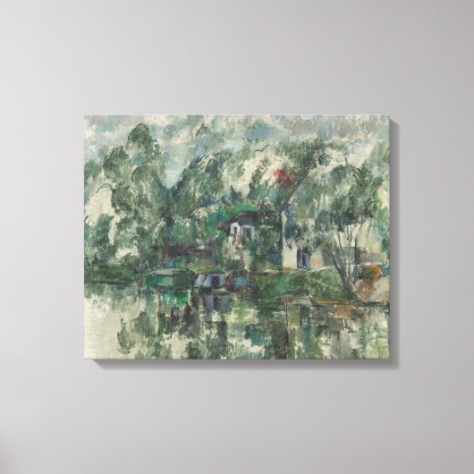 Paul Cezanne | Aan de rand van het water, c. 1890 Canvas Afdruk (Voorkant)