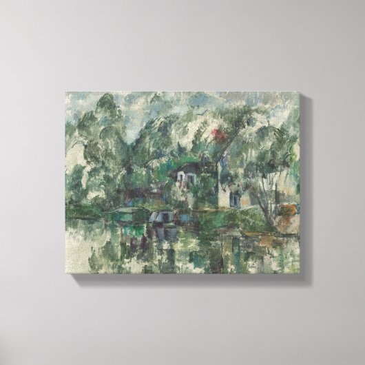 Paul Cezanne | Aan de rand van het water, c. 1890 Canvas Afdruk (Voorkant)