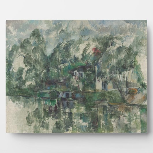 Paul Cezanne | Aan de rand van het water, c. 1890 Fotoplaat (Voorkant)