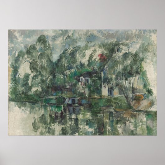 Paul Cezanne | Aan de rand van het water, c. 1890 Poster (Voorkant)