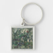 Paul Cezanne | Aan de rand van het water, c. 1890  Sleutelhanger (Voorkant)