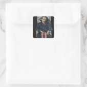 Paul Cezanne | Achille Emperaire c.1878 Vierkante Sticker (Tas)
