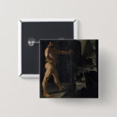 Paul Cezanne | Apotheose van Delacroix Vierkante Button 5,1 Cm (Voorkant /achterkant)