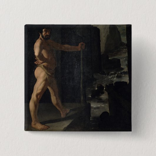 Paul Cezanne | Apotheose van Delacroix Vierkante Button 5,1 Cm (Voorkant)