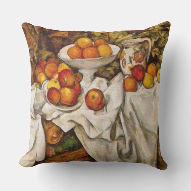 Paul Cezanne Appels Sinaasappels Print Impressioni Buitenkussen (Voorkant)