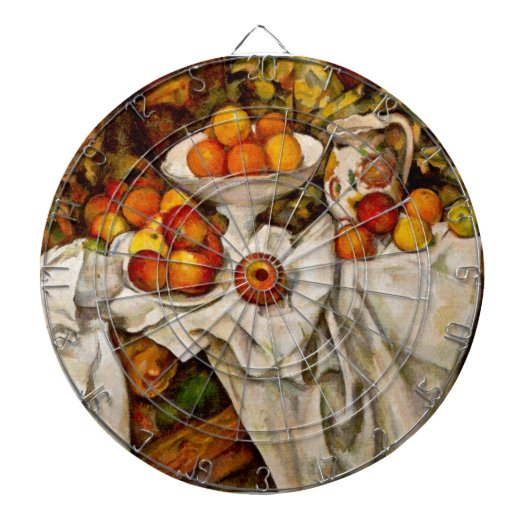 Paul Cezanne Appels Sinaasappels Print Impressioni Dartbord (Voorkant)