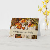 Paul Cezanne Appels Sinaasappels Print Impressioni Kaart (Gele Bloem)