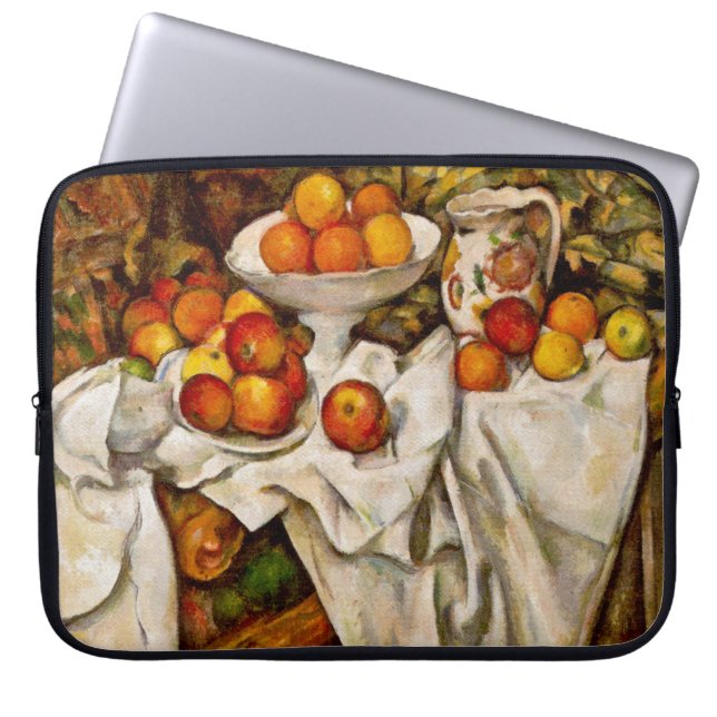 Paul Cezanne Appels Sinaasappels Print Impressioni Laptop Sleeve (Voorkant)
