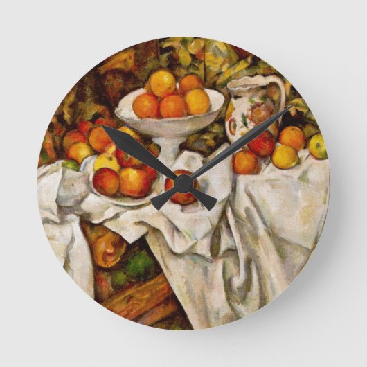 Paul Cezanne Appels Sinaasappels Print Impressioni Ronde Klok (Voorkant)