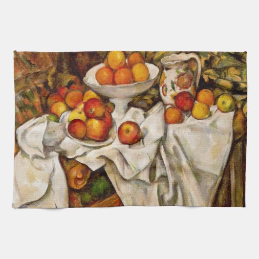 Paul Cezanne Appels Sinaasappels Print Impressioni Theedoek (Horizontaal)
