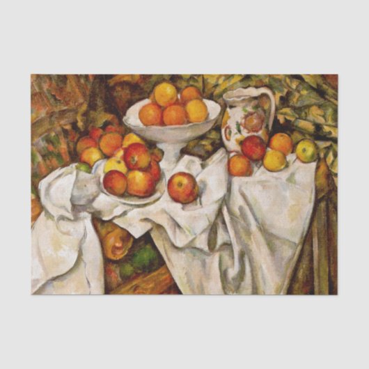 Paul Cezanne Appels Sinaasappels Print Impressioni Tissuepapier (Voorkant)