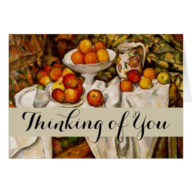 Paul Cezanne Appelt Sinaasappels Impressionisme (Voorkant Horizontaal)