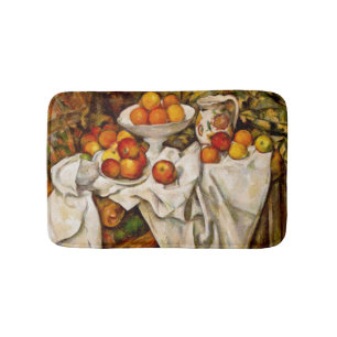 Paul Cezanne Appelt Sinaasappels Impressionisme Badmat
