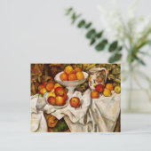 Paul Cezanne Appelt Sinaasappels Impressionisme Briefkaart (Staand voorkant)