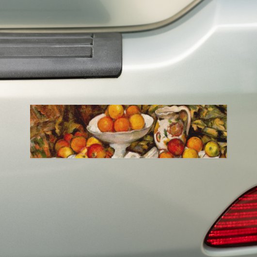 Paul Cezanne Appelt Sinaasappels Impressionisme Bumpersticker (Op auto)