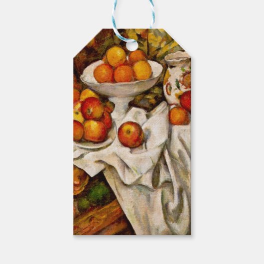 Paul Cezanne Appelt Sinaasappels Impressionisme Cadeaulabel (Voorkant)