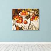 Paul Cezanne Appelt Sinaasappels Impressionisme Canvas Afdruk (Insitu (Houten vloer))